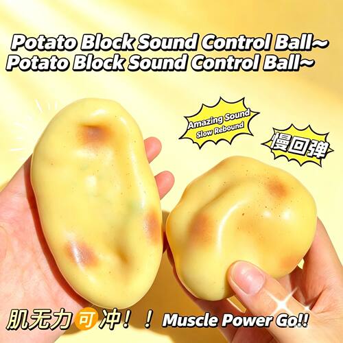 Hot Crunchy Potato Squishy Stress Ball ASMR Squeeze Fidget T