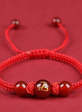 Chinese Zodiac Snake Bracelet 2025  Year Lucky Red Rope Brac
