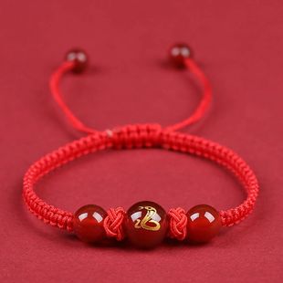 Chinese Zodiac Snake Bracelet 2025  Year Lucky Red Rope Brac