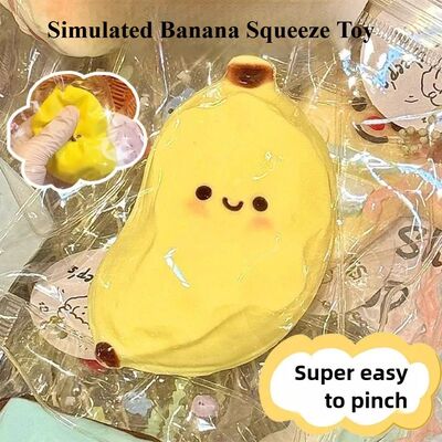 Taba Squishy Banana Squeeze Toy - Cute Stress Relief Fidget
