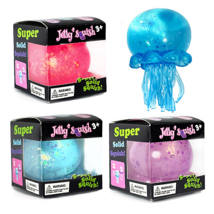 Needoh Large Jellyfish Maltose Pinch Music Decompression Toy