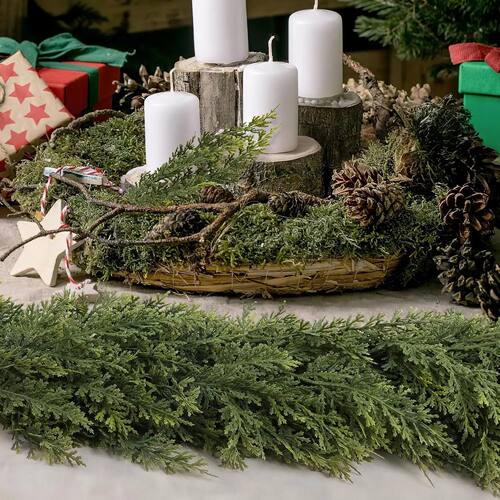 Cheap Artificial Plants Christmas Tree Cypress Leaves Garlan