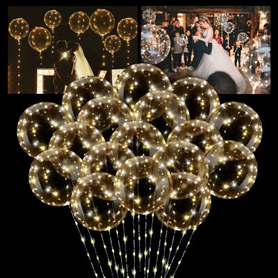 10pcs LED Bobo Balloon (without battery) for wedding proposa