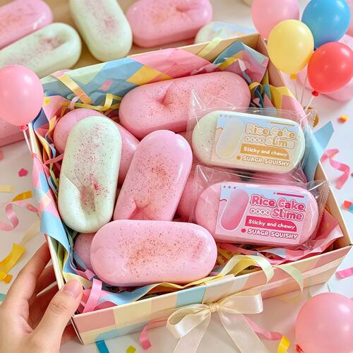 Large Size Rice Cake Mochi Squishy Toy, Big Chewy Sticky Slo