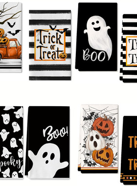 Halloween Kitchen Dish Towel Holiday Atmosphere Decorative G