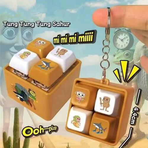 Italian Brainrot 4-Key Keyboard Fidget Toy Tungtungtung Sahu