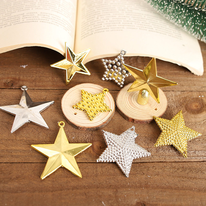 Christmas Five-pointed Star Tree Top Star Christmas Wreath P