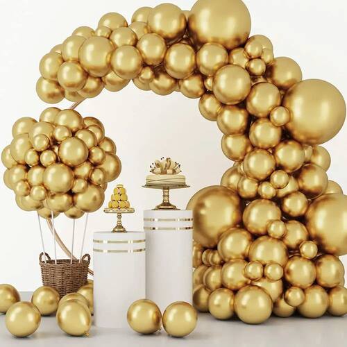 Metallic Gold Latex Balloons Multi Sizes  Balloon Arch Kit f