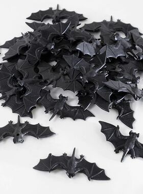 Halloween Decoration Black Fake Bat Scary Simulation Plastic