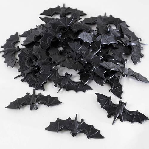 Halloween Decoration Black Fake Bat Scary Simulation Plastic