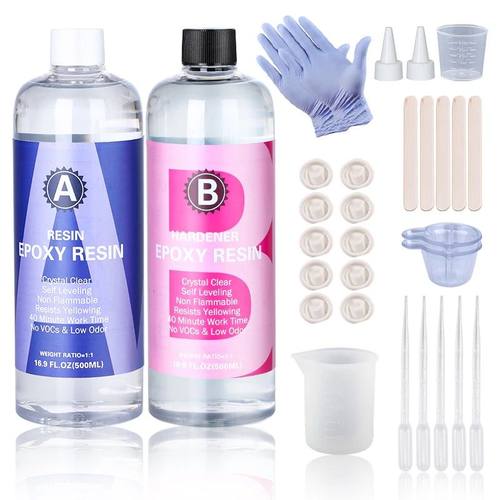 1:1 Crystal Clear Epoxy Resin Kit High Gloss & Bubbles Free