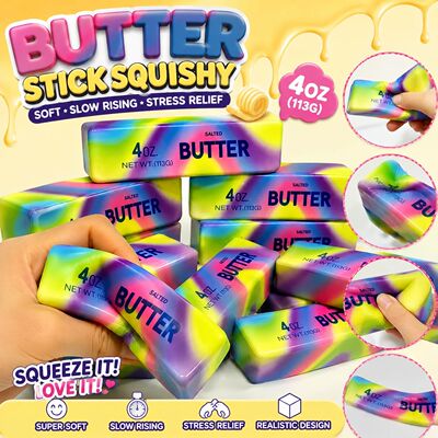 Simulation Cheese Dumpling Squishy Butter Squishy Fidget Toy