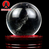 白水晶球摆件透明玻璃球圆球大小号家居客厅办公室装 饰工艺品摆设