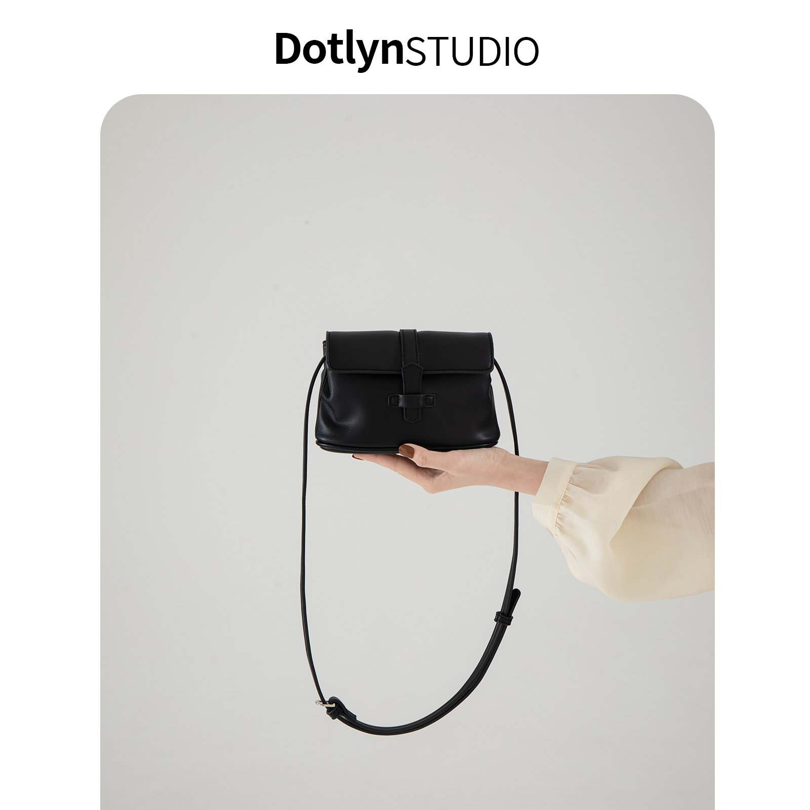 Dotlyn复古高级通勤小方包斜挎包