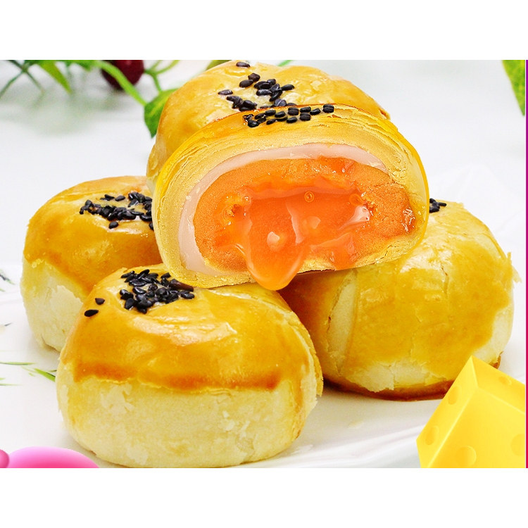 派比熊热销手工馅蛋黄酥芝士流留心酥传统美零食早餐新鲜10枚散装