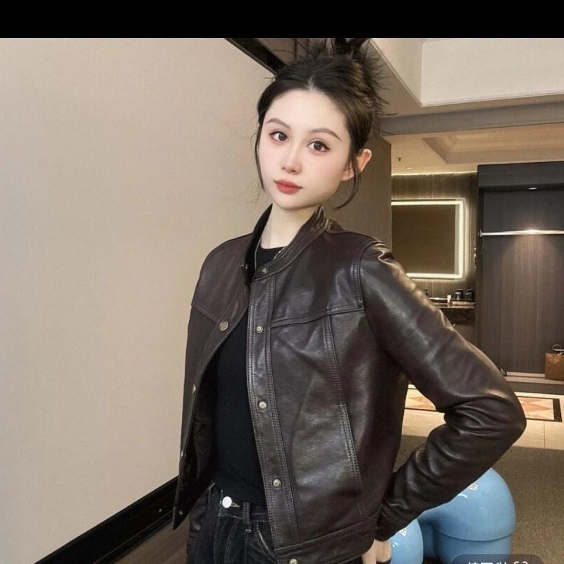 海宁皮衣外套女秋冬新款爆款减龄小香风高端小个子机车皮夹克