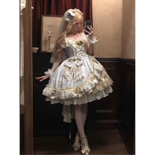 永恒之心Lolita裙子晚礼服女可爱年会华丽花嫁学生日成人礼公主裙