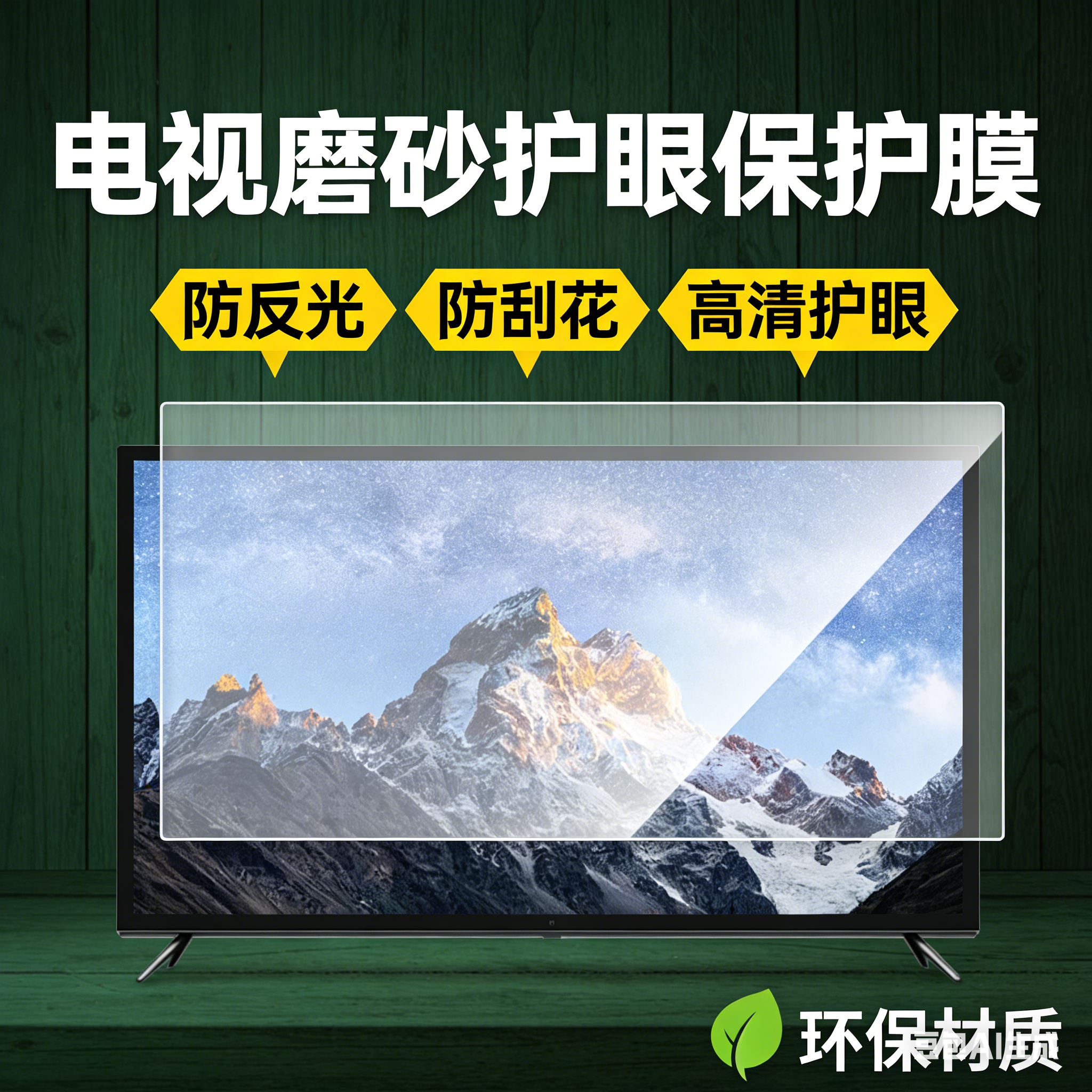 定做55寸65寸75寸86寸教学一体电视机平板显示触摸屏防反光贴膜可定做丝印黑边框膜护眼屏防刮灵敏触控无气泡