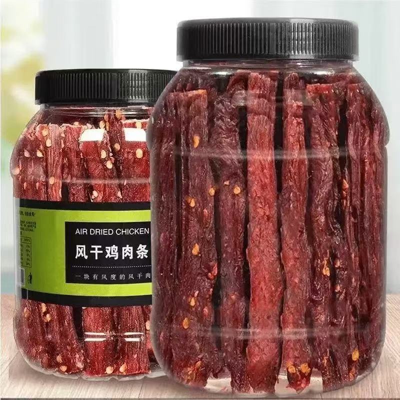 鸡胸肉麻辣风干鸡肉干条解馋高蛋白即食耐嚼休闲罐装零食健身宿舍