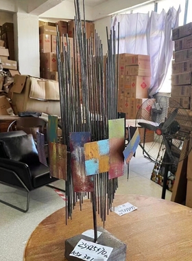 包邮原单美式铁制彩色声波台饰品