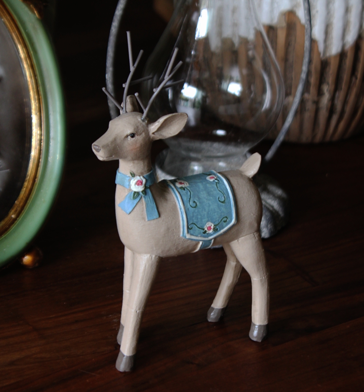 大牌原单美式风复古做旧树脂驯鹿