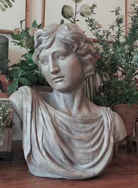 大牌美式风复古做旧树脂半身像