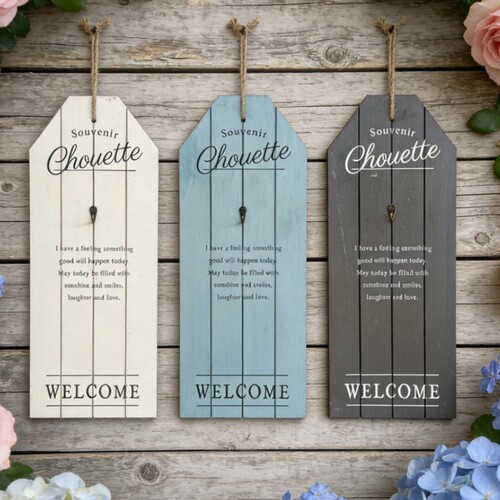 法式复古木质标牌花园庭院装饰牌