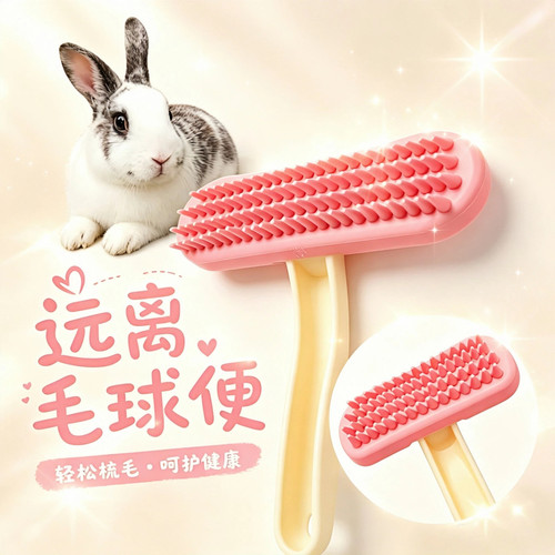 兔子梳毛梳子预防毛球