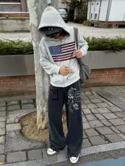 From the street Hoodie Flag Zip Up Hoodie