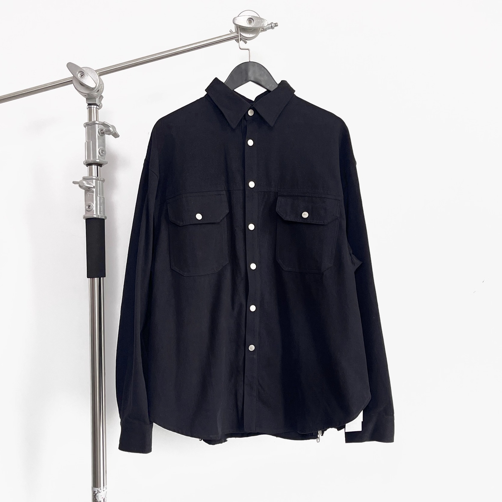 UMC后拉链宽松廓形衬衫夹克