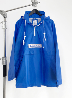 【现货】Martine Rose宽松魔术贴拉链防水冲锋衣长款雨衣夹克外套