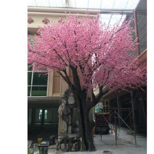 仿真小桃花树绿植盆栽室内外婚庆装饰花树人造植物大桃花植物直供