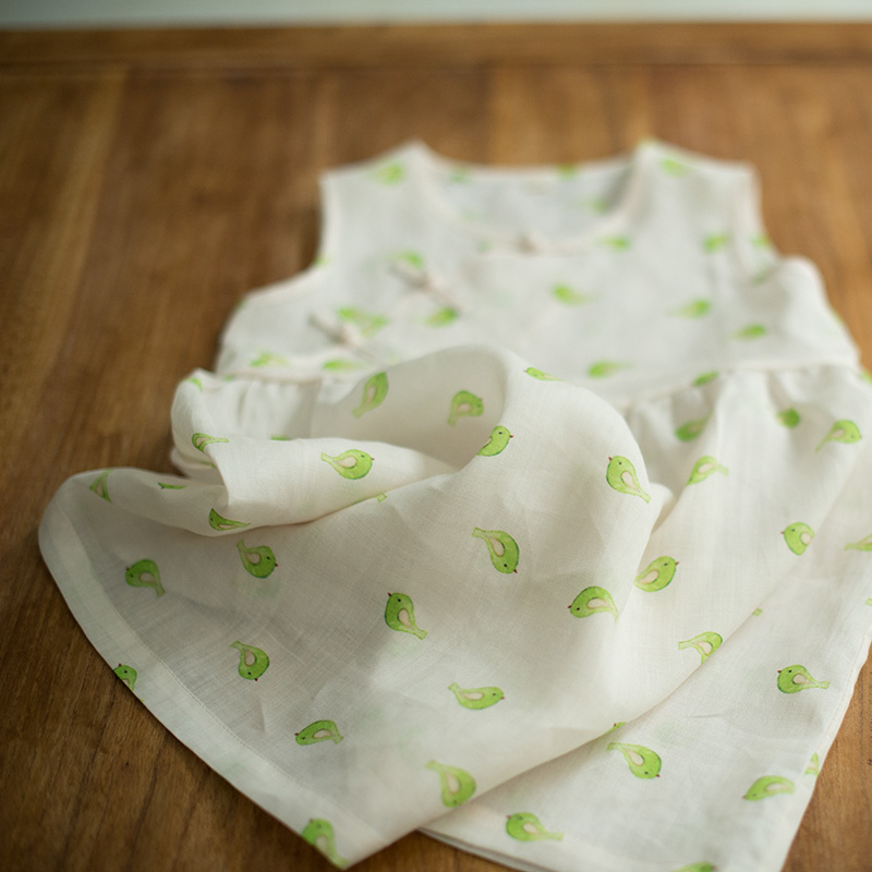 原創漢服麻裙子薄款復古旗袍