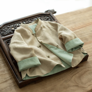 中秋男童汉服日常可穿幼儿园古风帅气儿童男款中国风复古唐装上衣