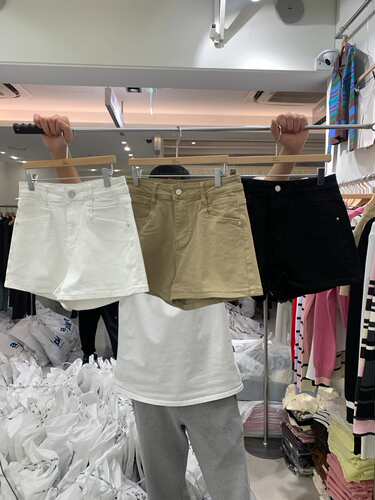 韩国直邮东大门正品代购2026春季新款 bybomi 百搭牛仔短裤女