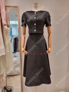 RUHOT 韩国直邮东大门正品 eeyou 2025春季 小香假两件连衣裙 代购