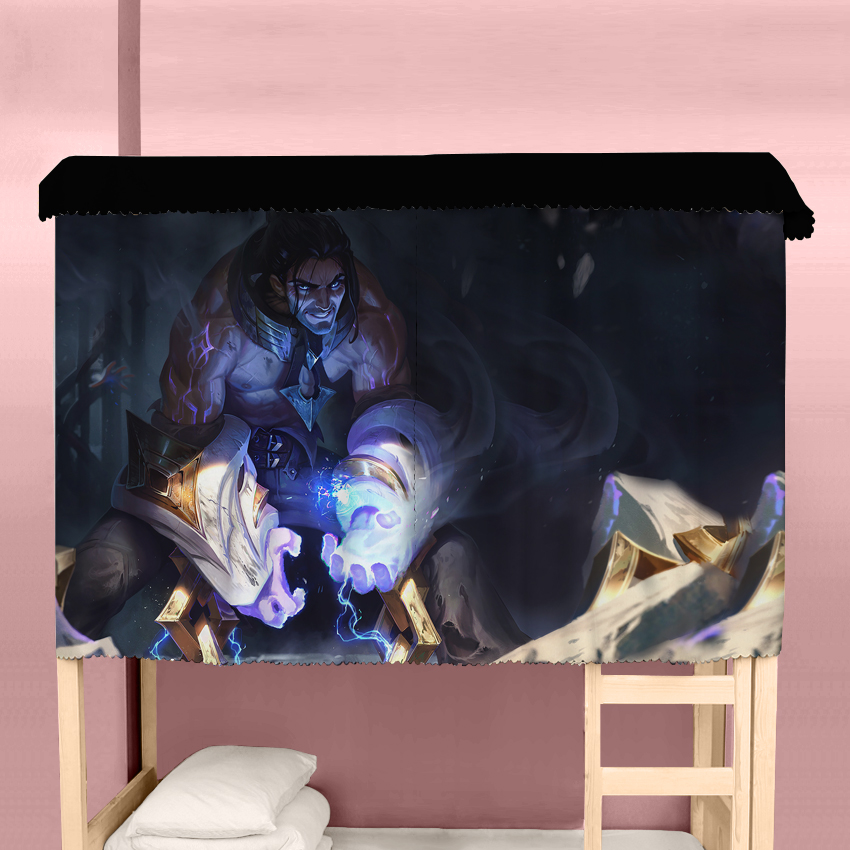 床帘英雄联盟LOL盖伦德莱厄斯卢锡安塞拉斯学生寝室上下铺遮光帘