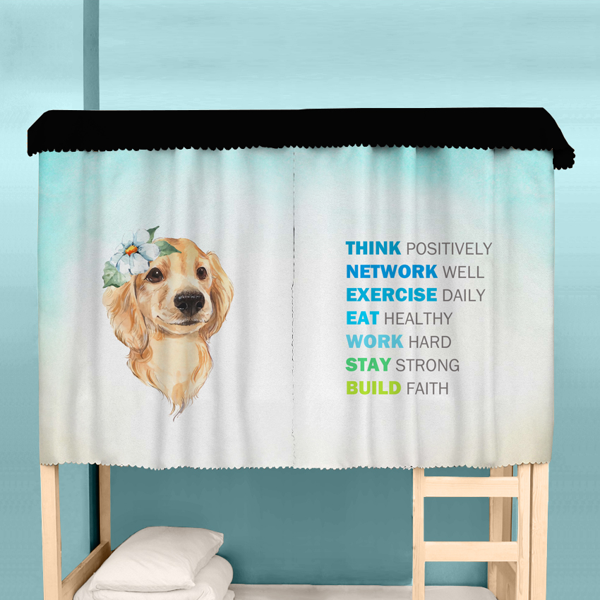 床帘宠物小猫狗皇家马术学生宿舍寝室上下铺上床下桌遮光防尘蚊帐