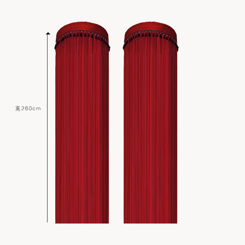 周岁礼生日宴长流苏柱子布置场景辅助道具