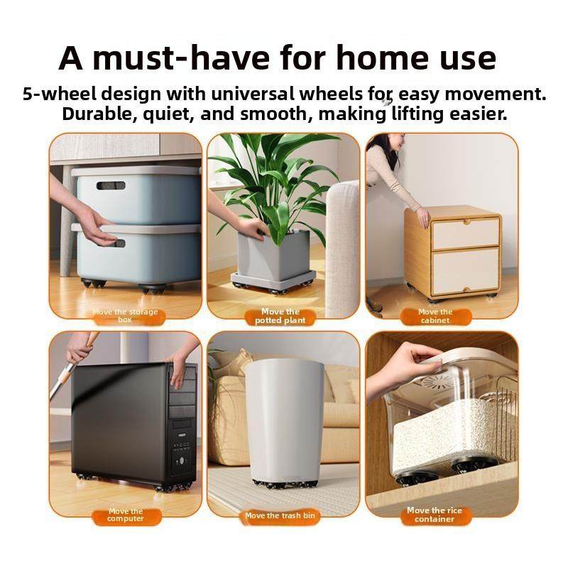 活动滑轮桌脚垫增高桌沙发茶几底座洗衣机增高家具静音万向轮,收纳整理,桌脚垫,淘宝优惠券,粉丝福利购,淘宝优惠卷