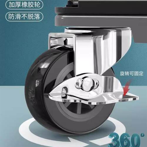 家用搬运神器万向轮 承重3000斤省力移动工具 加大三角软胶滑轮组