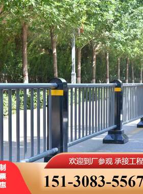 机非隔离护栏停车场机动车人行道隔离墩防撞交通栏杆市政道路围栏