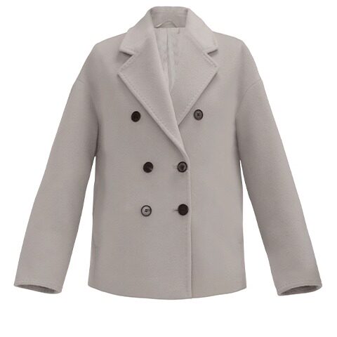 YDC27050女士山羊绒毛呢短款外套