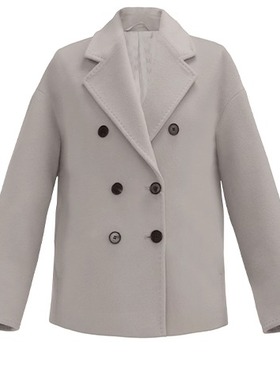 YDC27050女士山羊绒毛呢短款外套