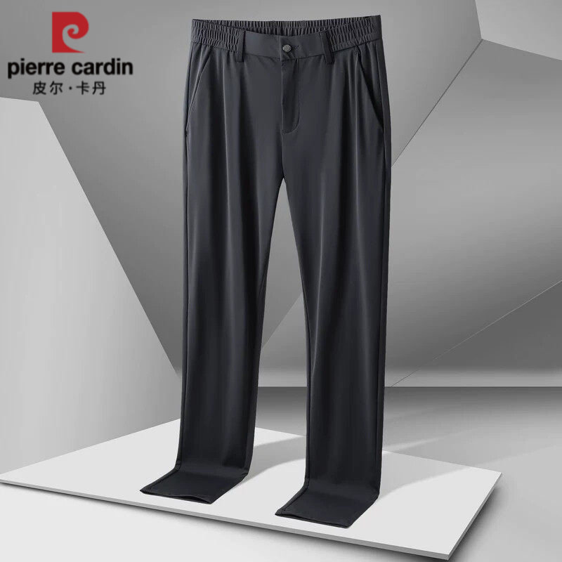 皮尔卡丹冰丝休闲裤男2026夏季防晒西裤弹力坠感易打理薄款长裤子