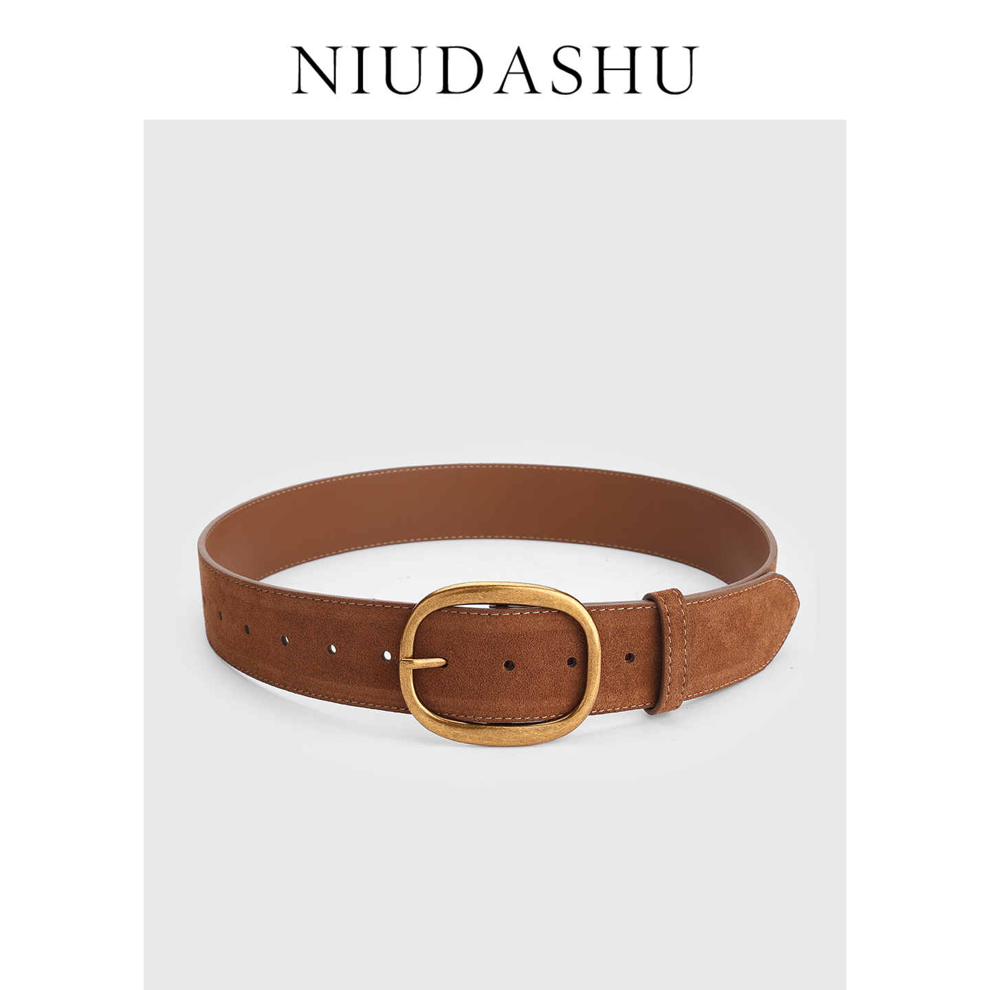 皮带女真皮加宽腰封百搭