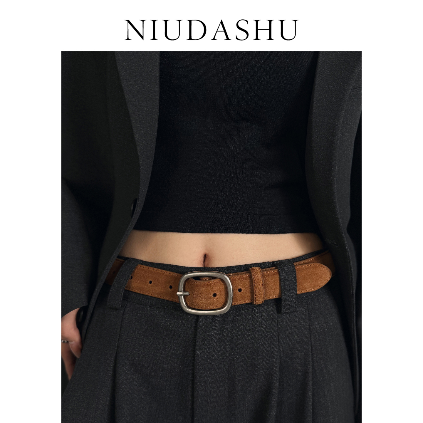 真皮腰带男女四季款合金针扣