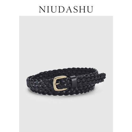 皮带女真皮百搭韩版小众头层牛皮