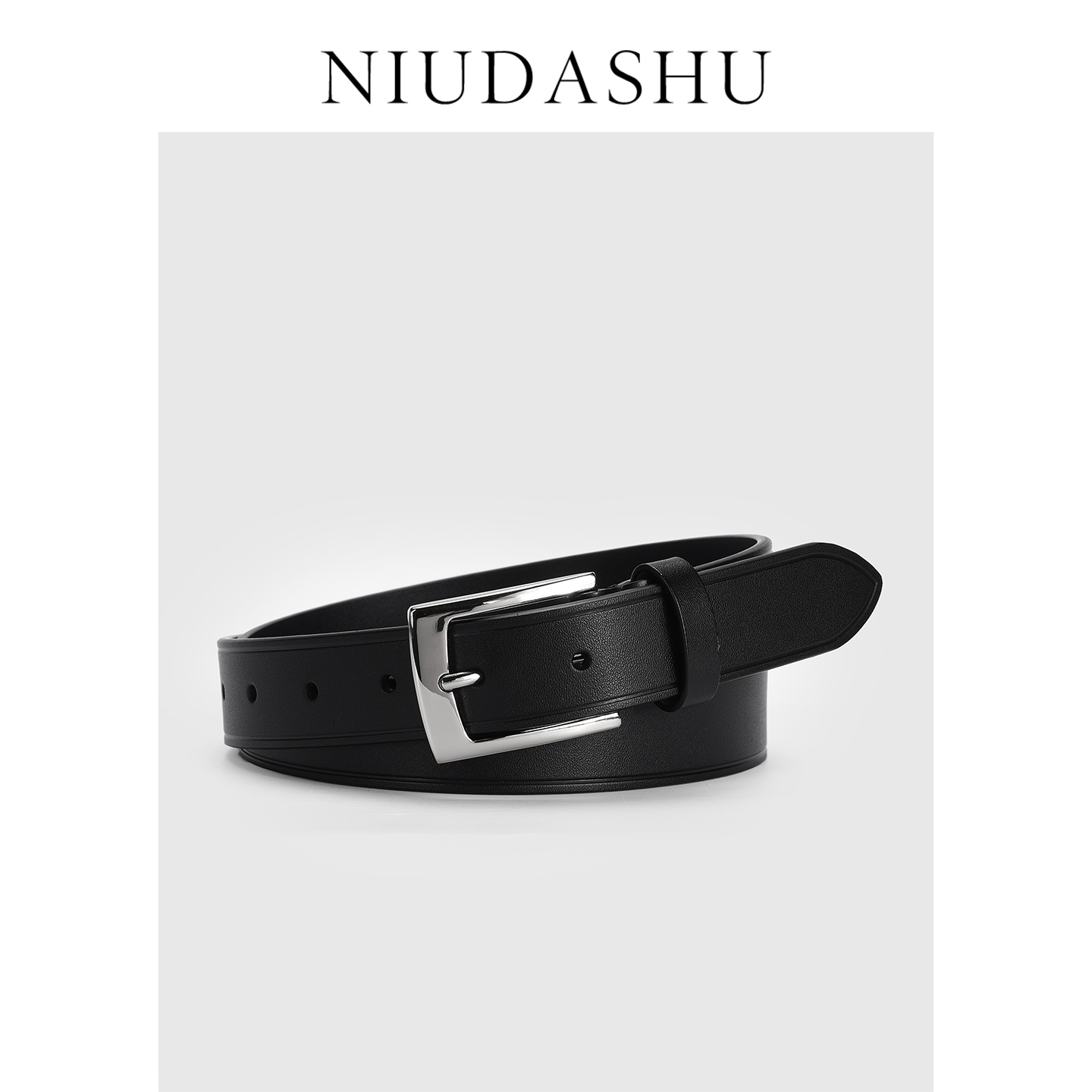 皮带男女同款真皮装饰年轻人宽