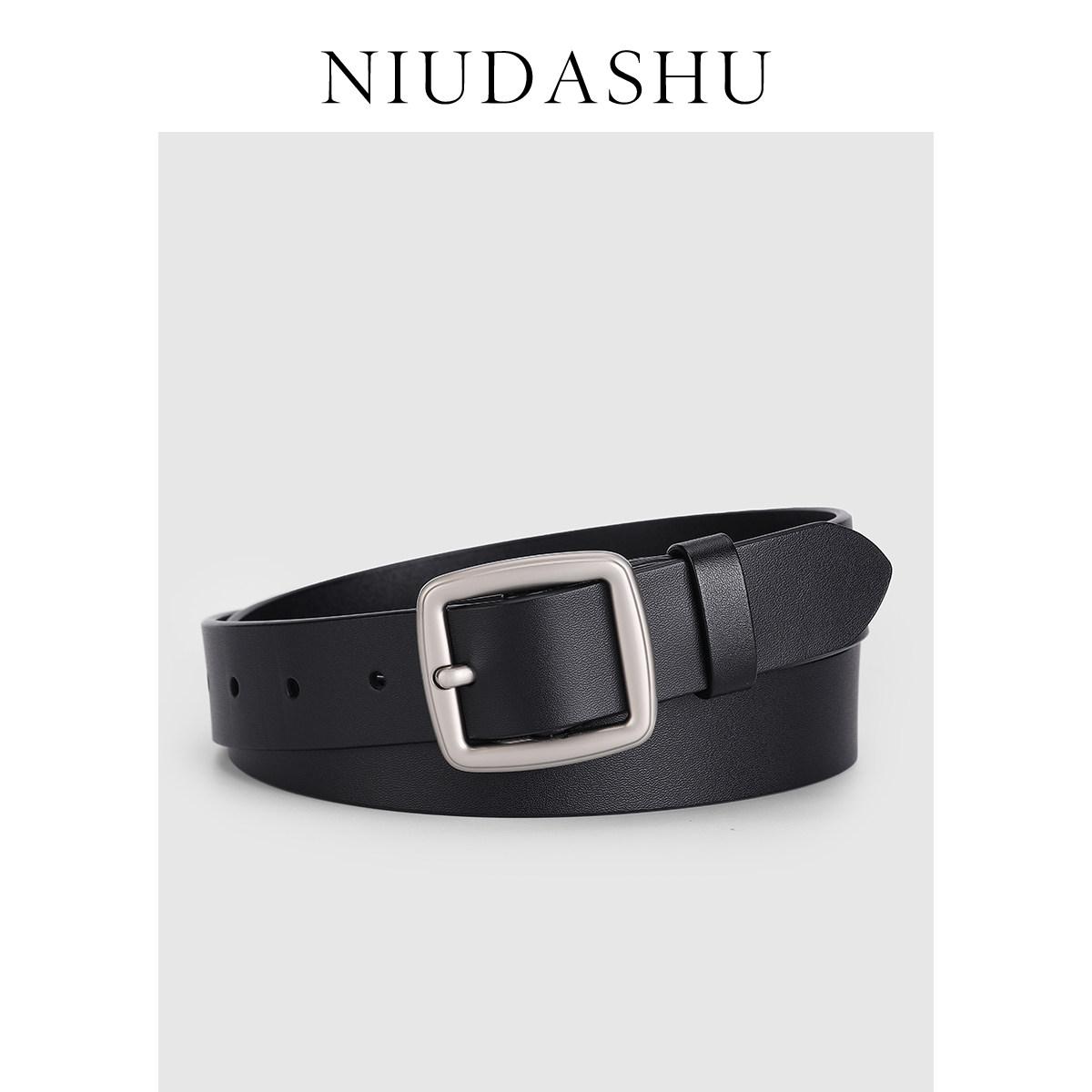 皮带女士真皮装饰秋冬新款时尚高级感百搭针扣韩版配牛仔裤腰带女